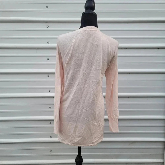 ANN TAYLOR LOFT WOMEN'S CARDIGAN BLUE LONG SLEEVE OPEN FRONT Wool Blend M - Picture 8 of 9